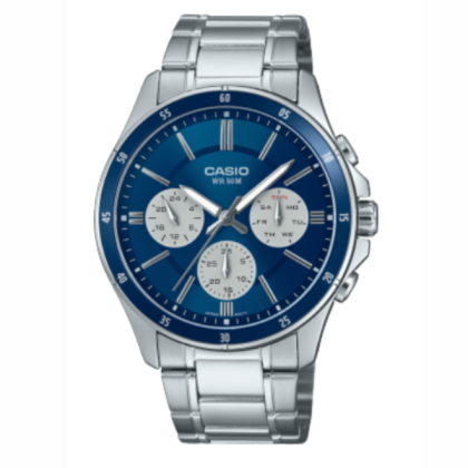 Casio General MTP-1374D-2A3V Stainless Steel Band Men Watch
